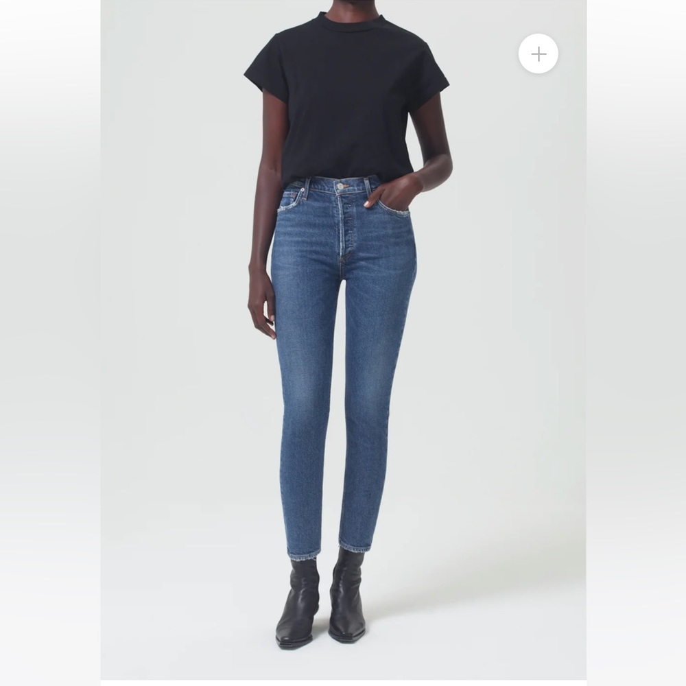 Agolde Nico High Rise Slim Fit Stretch Jean